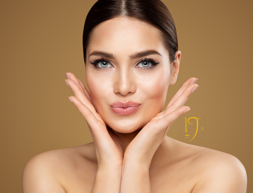 Smiling woman after dermal filler in Washington, DC