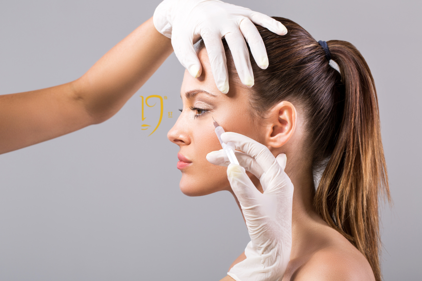 Woman receiving non-surgical cosmetic treatments from a top dermatologist in DC